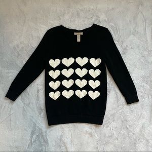 Heart sweater from Banana Republic. Size medium.